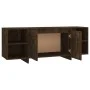 TV-Schrank aus geräuchertem Eichenholzwerkstoff, 130 x 35 x 50 cm von vidaXL, TV-Möbel - Ref: Foro24-813053, Preis: 79,59 €, ...