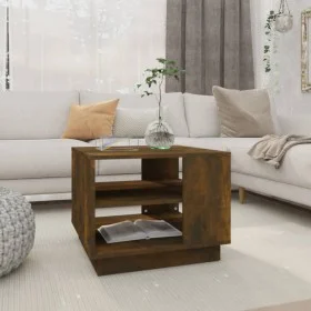Couchtisch aus geräuchertem Eichenholzwerkstoff, 55 x 55 x 43 cm von vidaXL, Couchtisch - Ref: Foro24-813086, Preis: 45,86 €,...