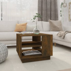 Smoked oak engineered wood coffee table 55x55x43 cm by vidaXL, Coffee table - Ref: Foro24-813086, Price: 46,49 €, Discount: %