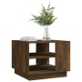 Couchtisch aus geräuchertem Eichenholzwerkstoff, 55 x 55 x 43 cm von vidaXL, Couchtisch - Ref: Foro24-813086, Preis: 46,49 €,...