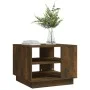 Smoked oak engineered wood coffee table 55x55x43 cm by vidaXL, Coffee table - Ref: Foro24-813086, Price: 45,86 €, Discount: %