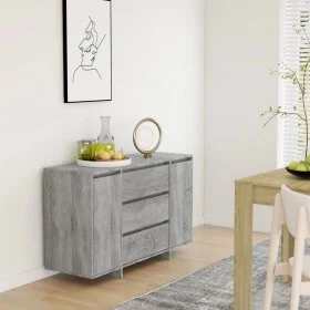 Sideboard mit 3 Schubladen grau Sonoma 120x41x75 cm von vidaXL, Sideboards - Ref: Foro24-813063, Preis: 127,30 €, Rabatt: %