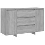 Sideboard with 3 Sonoma gray drawers 120x41x75 cm by vidaXL, Sideboards - Ref: Foro24-813063, Price: 135,30 €, Discount: %