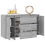 Sideboard with 3 Sonoma gray drawers 120x41x75 cm by vidaXL, Sideboards - Ref: Foro24-813063, Price: 135,30 €, Discount: %