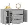 Sideboard with 3 Sonoma gray drawers 120x41x75 cm by vidaXL, Sideboards - Ref: Foro24-813063, Price: 127,30 €, Discount: %