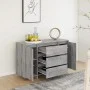 Sideboard with 3 Sonoma gray drawers 120x41x75 cm by vidaXL, Sideboards - Ref: Foro24-813063, Price: 127,30 €, Discount: %
