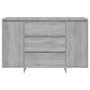 Sideboard with 3 Sonoma gray drawers 120x41x75 cm by vidaXL, Sideboards - Ref: Foro24-813063, Price: 135,30 €, Discount: %