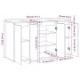 Sonoma graues Sideboard aus Holzwerkstoff, 120 x 41 x 75 cm von vidaXL, Sideboards - Ref: Foro24-813060, Preis: 135,87 €, Rab...