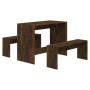 3-piece dining set made of smoked oak engineered wood by vidaXL, Furniture sets for kitchens and dining rooms - Ref: Foro24-8...