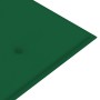 Banco Batavia con cojín verde madera maciza de teca 150 cm de vidaXL, Bancos de jardín - Ref: Foro24-3100831, Precio: 244,63 ...