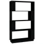 Black pine wood shelving/space divider 80x25x132 cm by vidaXL, Bookcases and shelves - Ref: Foro24-814063, Price: 66,45 €, Di...