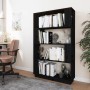 Black pine wood shelving/space divider 80x25x132 cm by vidaXL, Bookcases and shelves - Ref: Foro24-814063, Price: 67,25 €, Di...