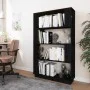 Black pine wood shelving/space divider 80x25x132 cm by vidaXL, Bookcases and shelves - Ref: Foro24-814063, Price: 66,45 €, Di...