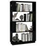 Black pine wood shelving/space divider 80x25x132 cm by vidaXL, Bookcases and shelves - Ref: Foro24-814063, Price: 66,45 €, Di...
