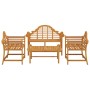 Garden furniture set 4 pieces solid teak wood by vidaXL, Garden sets - Ref: Foro24-3100779, Price: 679,86 €, Discount: %