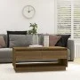 Oak brown engineered wood coffee table 102.5x55x44 cm by vidaXL, Coffee table - Ref: Foro24-812980, Price: 81,66 €, Discount: %