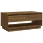 Oak brown engineered wood coffee table 102.5x55x44 cm by vidaXL, Coffee table - Ref: Foro24-812980, Price: 81,66 €, Discount: %