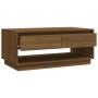 Oak brown engineered wood coffee table 102.5x55x44 cm by vidaXL, Coffee table - Ref: Foro24-812980, Price: 82,68 €, Discount: %