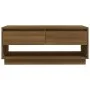 Oak brown engineered wood coffee table 102.5x55x44 cm by vidaXL, Coffee table - Ref: Foro24-812980, Price: 81,66 €, Discount: %