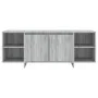 Engineered wood TV stand in Sonoma gray, 130x35x50 cm by vidaXL, TV Furniture - Ref: Foro24-813054, Price: 76,91 €, Discount: %