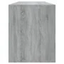 Engineered wood TV stand in Sonoma gray, 130x35x50 cm by vidaXL, TV Furniture - Ref: Foro24-813054, Price: 76,91 €, Discount: %