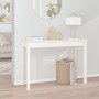 Solid white pine wood console table 110x40x75 cm by vidaXL, Side tables - Ref: Foro24-814240, Price: 76,81 €, Discount: %