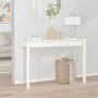 Solid white pine wood console table 110x40x75 cm by vidaXL, Side tables - Ref: Foro24-814240, Price: 74,19 €, Discount: %