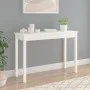 Solid white pine wood console table 110x40x75 cm by vidaXL, Side tables - Ref: Foro24-814240, Price: 74,19 €, Discount: %