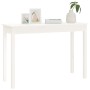 Solid white pine wood console table 110x40x75 cm by vidaXL, Side tables - Ref: Foro24-814240, Price: 76,81 €, Discount: %