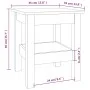 Solid white pine wood coffee table 35x35x40 cm by vidaXL, Coffee table - Ref: Foro24-814260, Price: 50,35 €, Discount: %