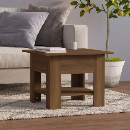 Oak brown engineered wood coffee table 55x55x42 cm by vidaXL, Coffee table - Ref: Foro24-813079, Price: 42,77 €, Discount: %