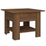 Oak brown engineered wood coffee table 55x55x42 cm by vidaXL, Coffee table - Ref: Foro24-813079, Price: 43,35 €, Discount: %