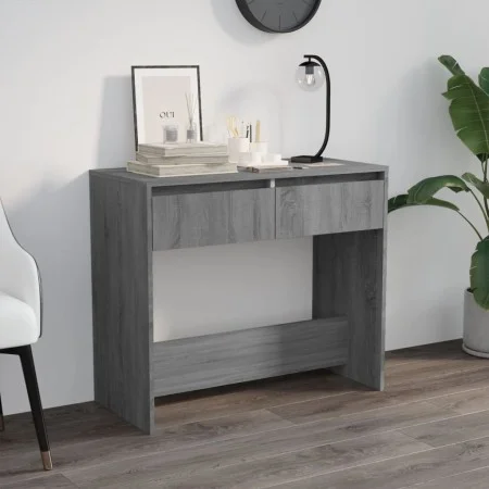 Engineered wood gray Sonoma console table 89x41x76.5 cm by vidaXL, Side tables - Ref: Foro24-813000, Price: 57,31 €, Discount: %