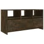 Eiche geräuchert Holzwerkstoff TV-Ständer 102x37,5x52,5cm von vidaXL, TV-Möbel - Ref: Foro24-813023, Preis: 66,04 €, Rabatt: %