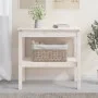 Konsolentisch aus massivem weißem Kiefernholz, 80 x 40 x 75 cm von vidaXL, Seitentische - Ref: Foro24-814305, Preis: 68,20 €,...