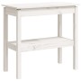 Konsolentisch aus massivem weißem Kiefernholz, 80 x 40 x 75 cm von vidaXL, Seitentische - Ref: Foro24-814305, Preis: 69,14 €,...