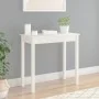 Solid white pine wood console table 80x40x75 cm by vidaXL, Side tables - Ref: Foro24-814245, Price: 60,89 €, Discount: %