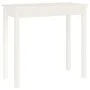 Solid white pine wood console table 80x40x75 cm by vidaXL, Side tables - Ref: Foro24-814245, Price: 60,89 €, Discount: %