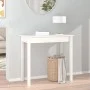 Solid white pine wood console table 80x40x75 cm by vidaXL, Side tables - Ref: Foro24-814245, Price: 60,89 €, Discount: %