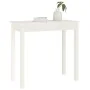 Solid white pine wood console table 80x40x75 cm by vidaXL, Side tables - Ref: Foro24-814245, Price: 60,89 €, Discount: %