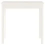 Solid white pine wood console table 80x40x75 cm by vidaXL, Side tables - Ref: Foro24-814245, Price: 60,89 €, Discount: %
