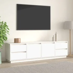 TV-Schrank aus massivem weißem Kiefernholz, 176 x 37 x 47,5 cm von vidaXL, TV-Möbel - Ref: Foro24-814320, Preis: 207,39 €, Ra...