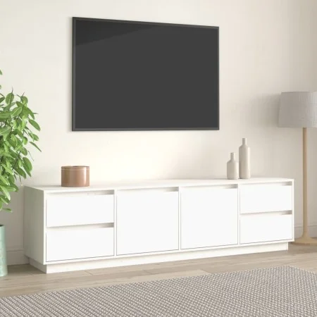 TV-Schrank aus massivem weißem Kiefernholz, 176 x 37 x 47,5 cm von vidaXL, TV-Möbel - Ref: Foro24-814320, Preis: 207,39 €, Ra...