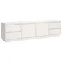 TV-Schrank aus massivem weißem Kiefernholz, 176 x 37 x 47,5 cm von vidaXL, TV-Möbel - Ref: Foro24-814320, Preis: 207,39 €, Ra...