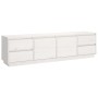 TV-Schrank aus massivem weißem Kiefernholz, 176 x 37 x 47,5 cm von vidaXL, TV-Möbel - Ref: Foro24-814320, Preis: 210,49 €, Ra...