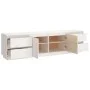 TV-Schrank aus massivem weißem Kiefernholz, 176 x 37 x 47,5 cm von vidaXL, TV-Möbel - Ref: Foro24-814320, Preis: 207,39 €, Ra...