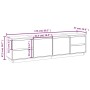 TV-Schrank aus massivem weißem Kiefernholz, 176 x 37 x 47,5 cm von vidaXL, TV-Möbel - Ref: Foro24-814320, Preis: 210,49 €, Ra...