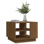 Oak brown engineered wood coffee table 55x55x43 cm by vidaXL, Coffee table - Ref: Foro24-813088, Price: 44,44 €, Discount: %