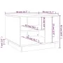 Mesa de centro madera de ingeniería marrón roble 55x55x43 cm de vidaXL, Mesas de centro - Ref: Foro24-813088, Precio: 43,96 €...