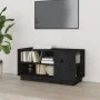 TV cabinet solid black pine wood 80x35x40.5 cm by vidaXL, TV Furniture - Ref: Foro24-814408, Price: 51,95 €, Discount: %